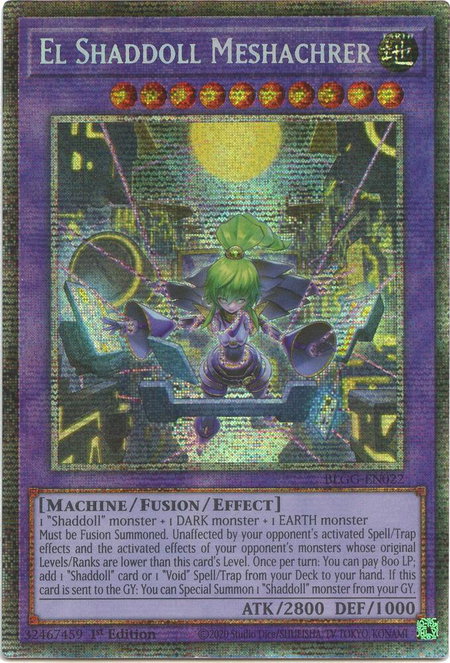 El Shaddoll Meshachrer (Starlight Rare) trading card from Battles of Legend: Glorious Gallery El Shaddoll Meshachrer (Starlight Rare) - Battles of Legend: Glorious Gallery YuGiOh trading card