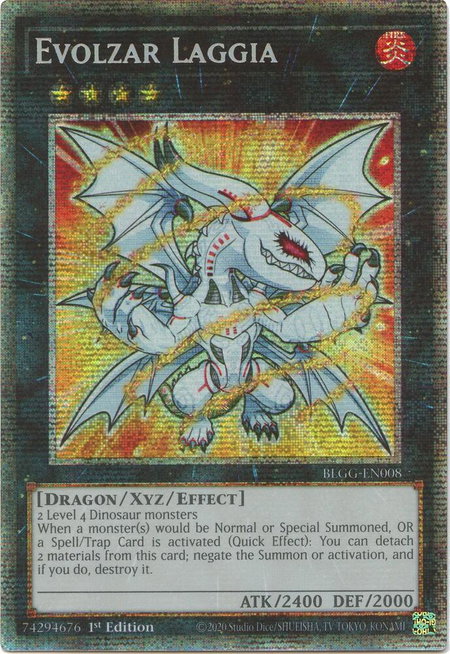 Evolzar Laggia (Starlight Rare) trading card from Battles of Legend: Glorious Gallery Evolzar Laggia (Starlight Rare) - Battles of Legend: Glorious Gallery YuGiOh trading card