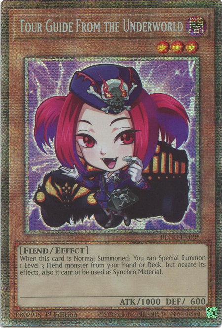 Tour Guide From the Underworld (Starlight Rare) trading card from Battles of Legend: Glorious Gallery Tour Guide From the Underworld (Starlight Rare) - Battles of Legend: Glorious Gallery YuGiOh trading card