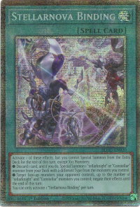 Stellarnova Binding (Starlight Rare) - Battles of Legend: Glorious Gallery (BLGG) #BLGG-EN020 - Starlight Rare YuGiOh Trading Card