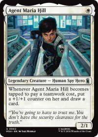Agent Maria Hill - Marvel Super Heroes (MSH) #2 - Uncommon Magic: The Gathering Trading Card