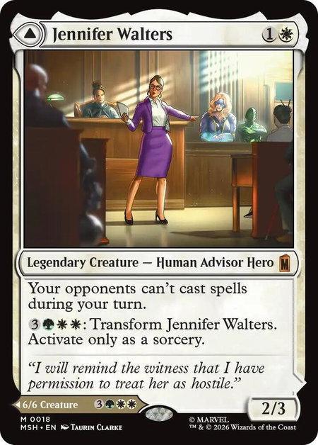 Jennifer Walters - Marvel Super Heroes Magic: The Gathering trading card