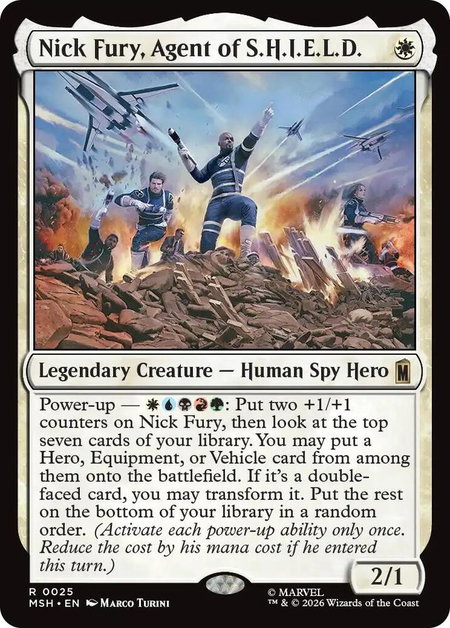 Nick Fury, Agent of S.H.I.E.L.D. - Marvel Super Heroes Magic: The Gathering trading card