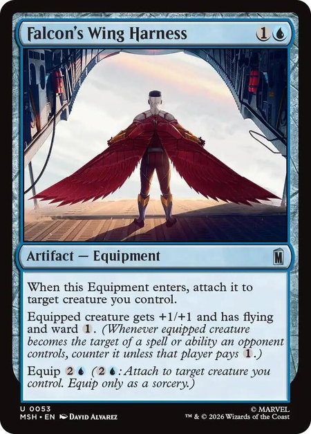 Falcon's Wing Harness - Marvel Super Heroes Magic: The Gathering trading card