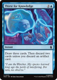 Thirst for Knowledge - Marvel Super Heroes (MSH) #79 - Uncommon Magic: The Gathering Trading Card