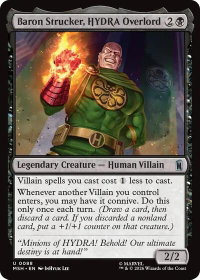 Baron Strucker, HYDRA Overlord - Marvel Super Heroes (MSH) #88 - Uncommon Magic: The Gathering Trading Card