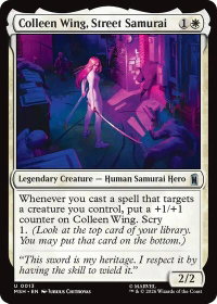 Colleen Wing, Street Samurai - Marvel Super Heroes (MSH) #13 - Uncommon Magic: The Gathering Trading Card
