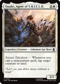 Quake, Agent of S.H.I.E.L.D. - Marvel Super Heroes (MSH) #32 - Uncommon Magic: The Gathering Trading Card