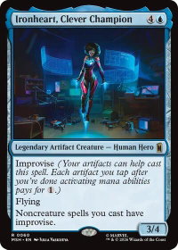 Ironheart, Clever Champion - Marvel Super Heroes (MSH) #60 - Rare Magic: The Gathering Trading Card