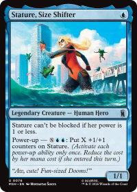 Stature, Size Shifter - Marvel Super Heroes (MSH) #76 - Rare Magic: The Gathering Trading Card