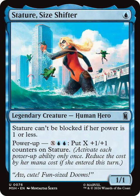 Stature, Size Shifter - Marvel Super Heroes Magic: The Gathering trading card
