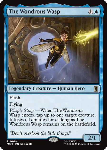The Wondrous Wasp - Marvel Super Heroes Magic: The Gathering trading card