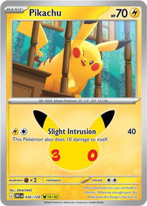 Pikachu - 036/128 - ME: 30th Celebration (30C) #036/128 - Pikachu Rare Pokémon Trading Card
