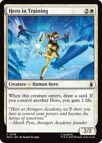 Hero in Training - Marvel Super Heroes (MSH) #16 - Common Magic: The Gathering Trading Card