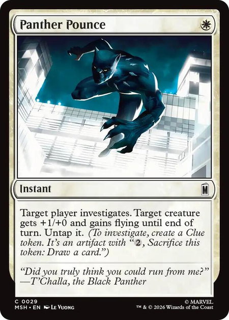 Panther Pounce - Marvel Super Heroes Magic: The Gathering trading card
