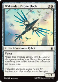 Wakandan Drone Flock - Marvel Super Heroes (MSH) #40 - Common Magic: The Gathering Trading Card