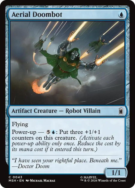 Aerial Doombot - Marvel Super Heroes Magic: The Gathering trading card