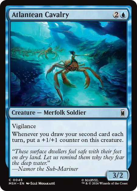 Atlantean Cavalry - Marvel Super Heroes Magic: The Gathering trading card