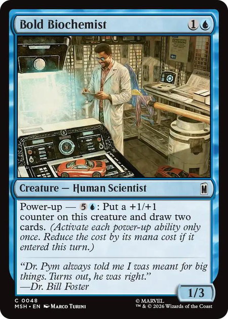Bold Biochemist - Marvel Super Heroes Magic: The Gathering trading card
