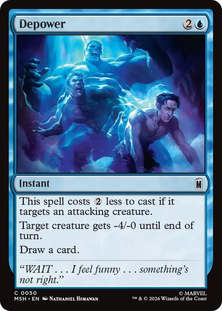 Depower - Marvel Super Heroes Magic: The Gathering trading card
