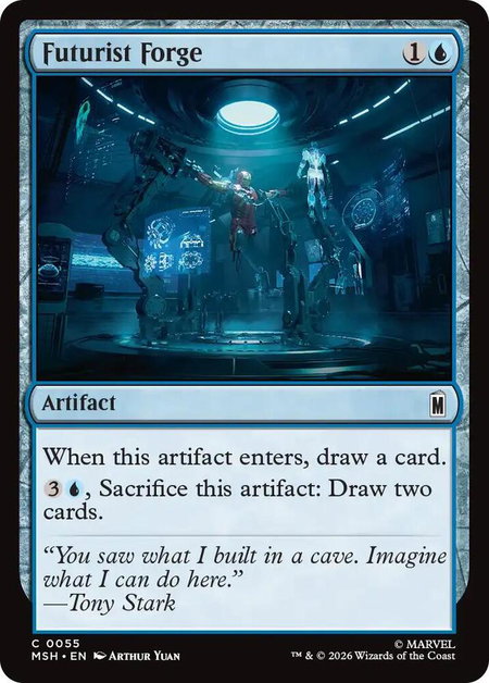 Futurist Forge - Marvel Super Heroes Magic: The Gathering trading card