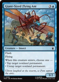 Giant-Sized Flying Ant - Marvel Super Heroes (MSH) #56 - Common Magic: The Gathering Trading Card