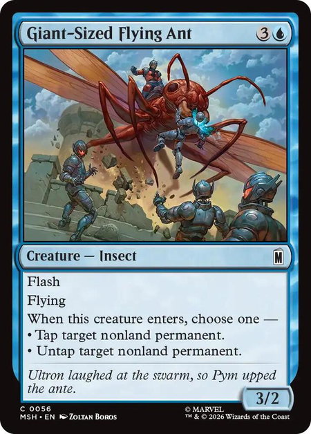 Giant-Sized Flying Ant - Marvel Super Heroes Magic: The Gathering trading card