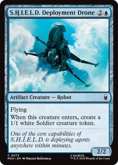 S.H.I.E.L.D. Deployment Drone - Marvel Super Heroes Magic: The Gathering trading card