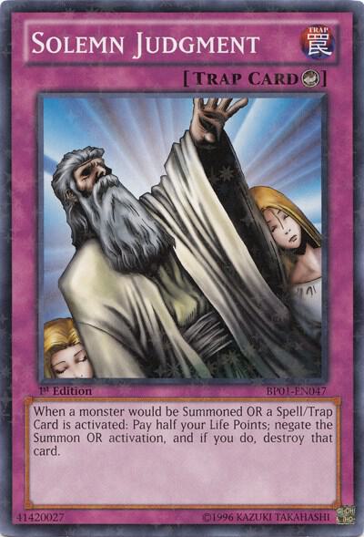 Solemn Judgment (Starfoil) - Battle Pack: Epic Dawn YuGiOh trading card