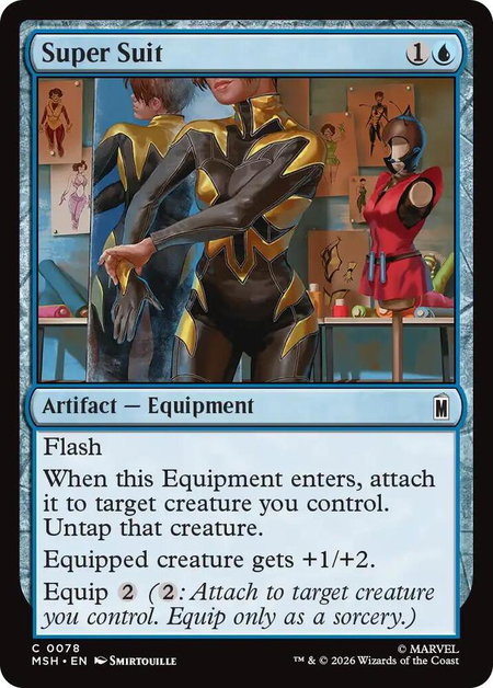 Super Suit - Marvel Super Heroes Magic: The Gathering trading card