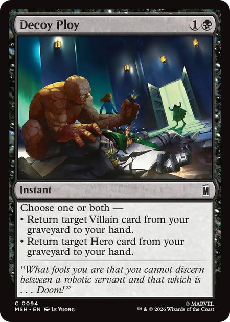 Decoy Ploy - Marvel Super Heroes Magic: The Gathering trading card