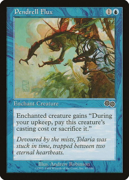 Pendrell Flux trading card from Urza's Saga Pendrell Flux - Urza's Saga Magic: The Gathering trading card