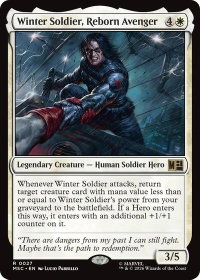 Winter Soldier, Reborn Avenger - Commander: Marvel Super Heroes (MSC) #27 - Rare Magic: The Gathering Trading Card
