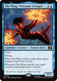 The Wasp, Winsome Avenger - Commander: Marvel Super Heroes (MSC) #39 - Rare Magic: The Gathering Trading Card