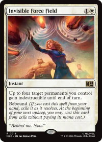 Invisible Force Field (Surge Foil) - Commander: Marvel Super Heroes (MSC) #19 - Rare Magic: The Gathering Trading Card