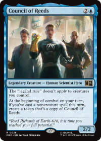 Council of Reeds - Commander: Marvel Super Heroes (MSC) #28 - Rare Magic: The Gathering Trading Card