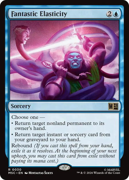 Fantastic Elasticity (Surge Foil) - Commander: Marvel Super Heroes Magic: The Gathering trading card