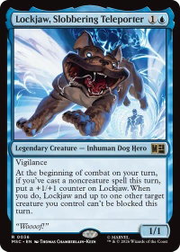 Lockjaw, Slobbering Teleporter - Commander: Marvel Super Heroes (MSC) #36 - Rare Magic: The Gathering Trading Card