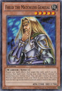 Freed the Matchless General (Starfoil) - Battle Pack: Epic Dawn (BP01) #BP01-EN123 - Rare YuGiOh Trading Card