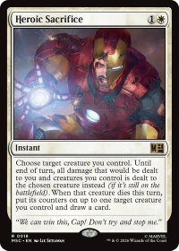 Heroic Sacrifice (Surge Foil) - Commander: Marvel Super Heroes (MSC) #18 - Rare Magic: The Gathering Trading Card