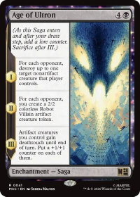 Age of Ultron - Commander: Marvel Super Heroes (MSC) #41 - Rare Magic: The Gathering Trading Card