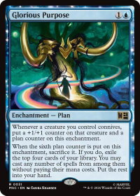 Glorious Purpose (Surge Foil) - Commander: Marvel Super Heroes (MSC) #31 - Rare Magic: The Gathering Trading Card