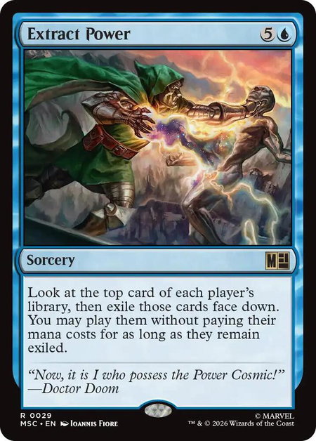 Extract Power (Surge Foil) - Commander: Marvel Super Heroes Magic: The Gathering trading card
