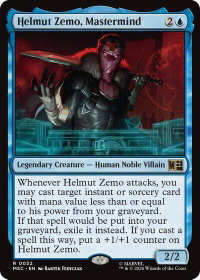 Helmut Zemo, Mastermind - Commander: Marvel Super Heroes (MSC) #32 - Rare Magic: The Gathering Trading Card