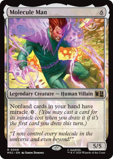 Molecule Man (Surge Foil) - Commander: Marvel Super Heroes Magic: The Gathering trading card