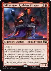 Killmonger, Ruthless Usurper (Surge Foil) - Commander: Marvel Super Heroes (MSC) #53 - Rare Magic: The Gathering Trading Card