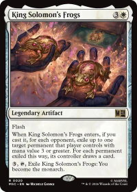 King Solomon's Frogs - Commander: Marvel Super Heroes (MSC) #20 - Rare Magic: The Gathering Trading Card