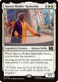 Queen Mother Ramonda - Commander: Marvel Super Heroes (MSC) #23 - Rare Magic: The Gathering Trading Card