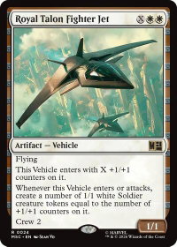 Royal Talon Fighter Jet (Surge Foil) - Commander: Marvel Super Heroes (MSC) #24 - Rare Magic: The Gathering Trading Card