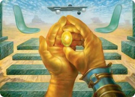 The Mind Stone Art Card - Art Series: Marvel Super Heroes Magic: The Gathering trading card